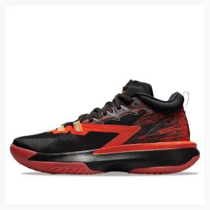 Air Jordan Nike Zion 1 X Naruto Nine Tails Zapatillas Baloncesto Hombre Negras Rojas | JD-453DU