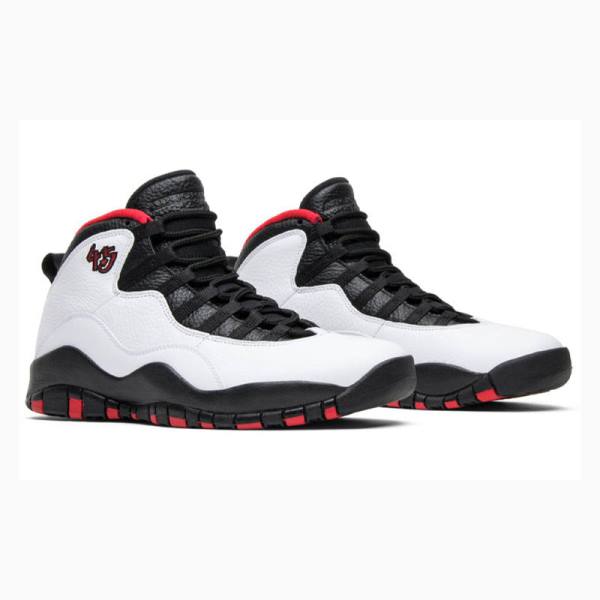 Air Jordan 10 Nike Double Nickel Zapatillas Baloncesto Hombre Blancas Negras | JD-951JY