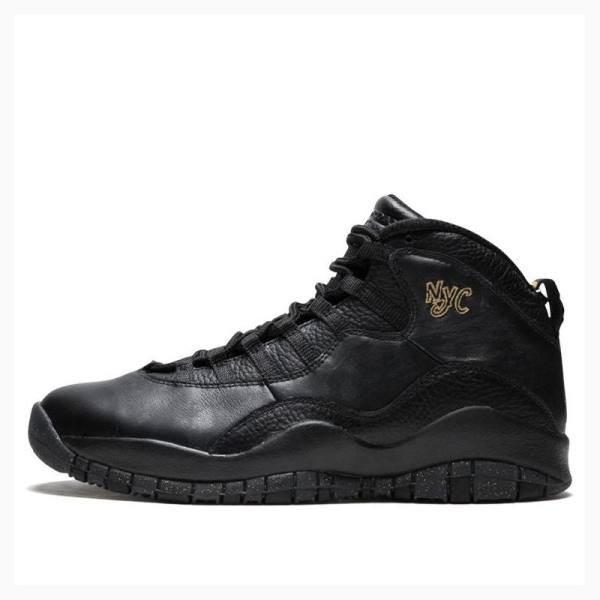 Air Jordan 10 Nike Retro NYC NYC Zapatillas Baloncesto Hombre Negras | JD-063QR