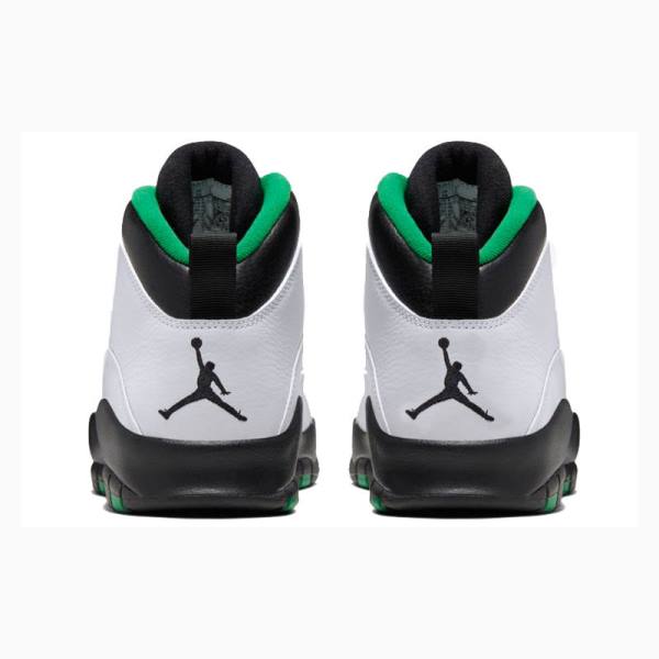 Air Jordan 10 Nike Retro Seattle Zapatillas Baloncesto Hombre Verde Negras Blancas | JD-250RT