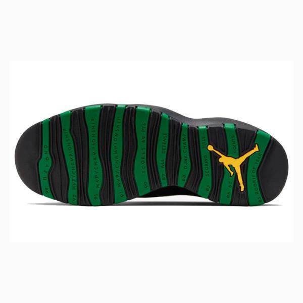 Air Jordan 10 Nike Retro Seattle Zapatillas Baloncesto Hombre Verde Negras Blancas | JD-250RT