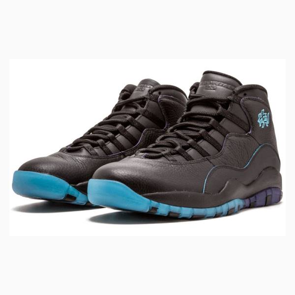 Air Jordan 10 Nike Retro Shanghai Zapatillas Baloncesto Hombre Negras Azules | JD-487KX