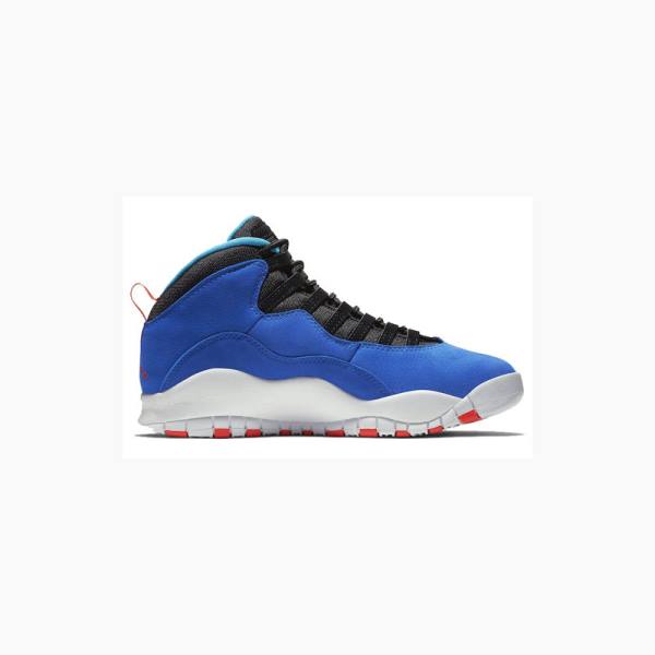 Air Jordan 10 Nike Retro Tinker Zapatillas Baloncesto Hombre Azules Blancas | JD-576TM