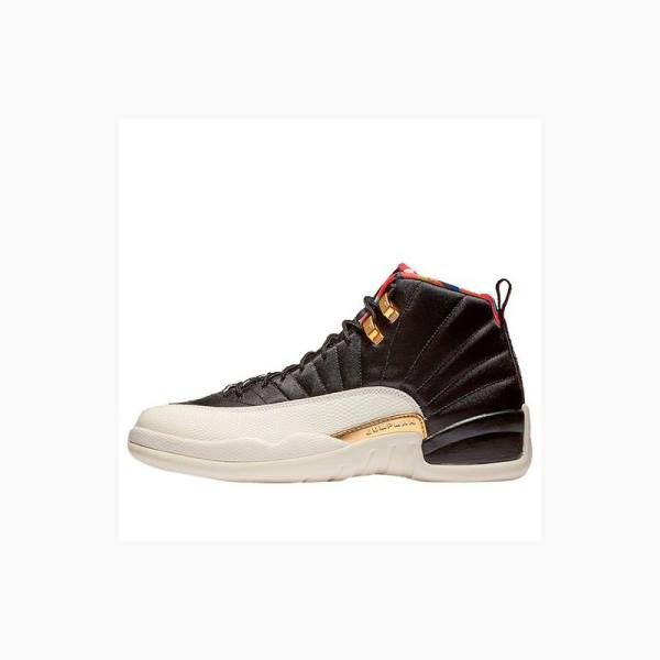 Air Jordan 12 Nike Retro CNY Chinese New Year 2019 Zapatillas Baloncesto Hombre Marrones Blancas | JD-784UO