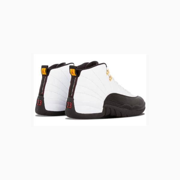 Air Jordan 12 Nike Retro Taxi Zapatillas Baloncesto Hombre Blancas Negras | JD-657NQ