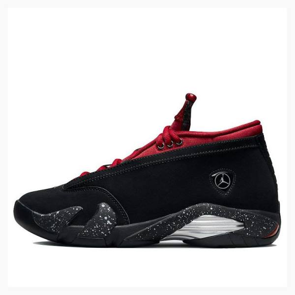 Air Jordan 14 Nike Low Red Lipstick Zapatillas Mujer Negras Rojas | JD-846BW