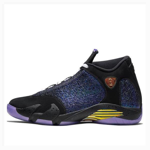 Air Jordan 14 Nike Retro DB \'Doernbecher\' 2019 Zapatillas Baloncesto Hombre Negras Moradas | JD-256UF