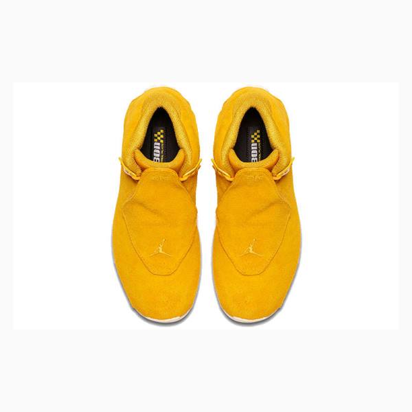 Air Jordan 18 Nike Retro Gamuza Zapatillas Baloncesto Hombre Amarillo | JD-087EX