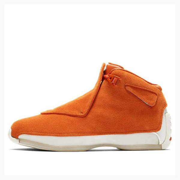 Air Jordan 18 Nike Retro Gamuza Zapatillas Baloncesto Hombre Naranjas | JD-723ZI