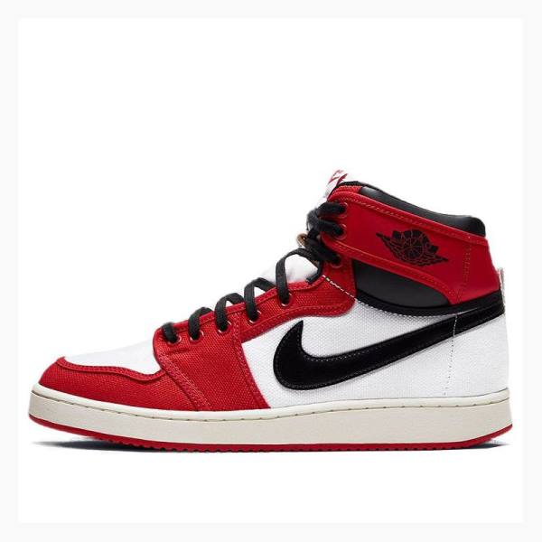 Air Jordan 1 Nike KO Chicago Chicago 2021 Edition Chicago Zapatillas Baloncesto Hombre Negras Blancas Rojas | JD-321WC