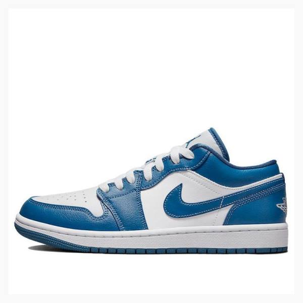 Air Jordan 1 Nike Low Marina Blue Zapatillas Mujer Azules | JD-951WF