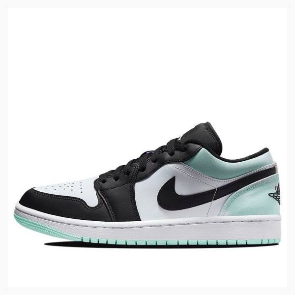 Air Jordan 1 Nike Low Tie-Dye Zapatillas Hombre Blancas Negras Verde | JD-826LQ