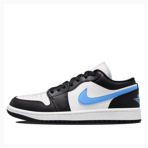 Air Jordan 1 Nike Low Zapatillas Mujer Blancas Negras Azules | JD-174IS