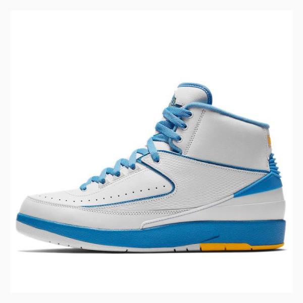 Air Jordan 2 Nike Retro Melo Zapatillas Baloncesto Hombre Blancas Azules | JD-624MD