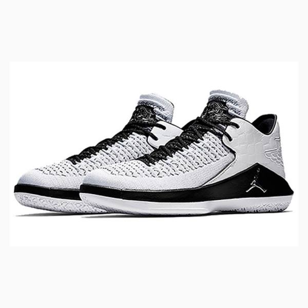 Air Jordan 32 Nike Low Zapatillas Hombre Blancas Negras | JD-985PU