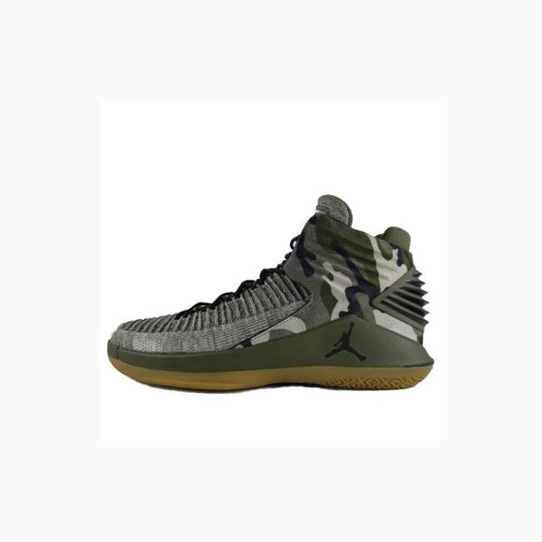 Air Jordan 32 Nike Veterans Day Zapatillas Baloncesto Hombre Verde Oliva | JD-478IP