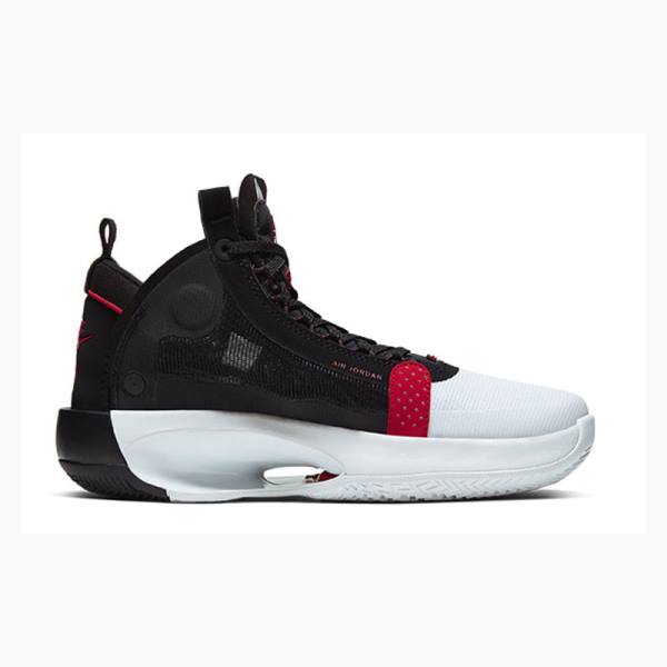 Air Jordan 34 Nike (GS) BQ3384 Zapatillas Baloncesto Mujer Negras Blancas Rojas | JD-523DY