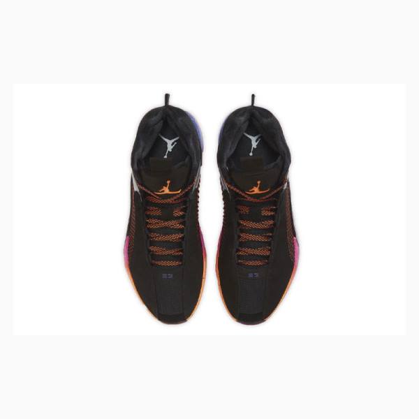 Air Jordan 35 Nike Sunset Zapatillas Baloncesto Hombre Negras Naranjas | JD-172VS