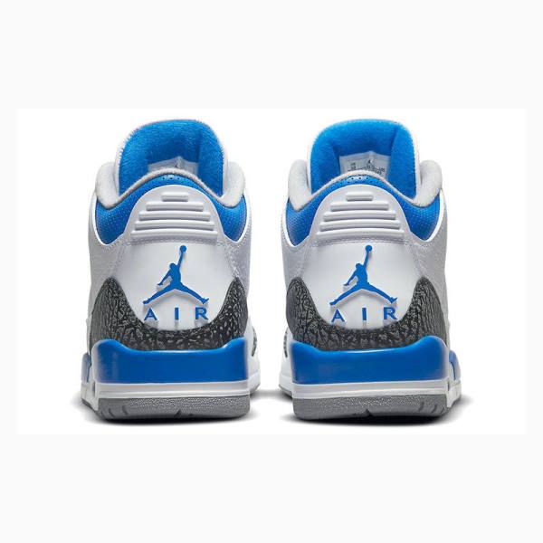 Air Jordan 3 Nike Retro Racer Zapatillas Baloncesto Hombre Blancas Azules | JD-231ES