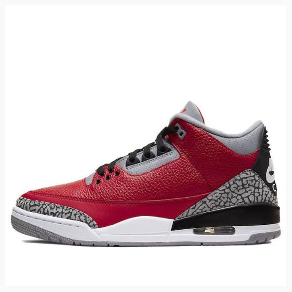 Air Jordan 3 Nike Retro SE CHI - Chicago Zapatillas Baloncesto Hombre Rojas Gris | JD-735AL