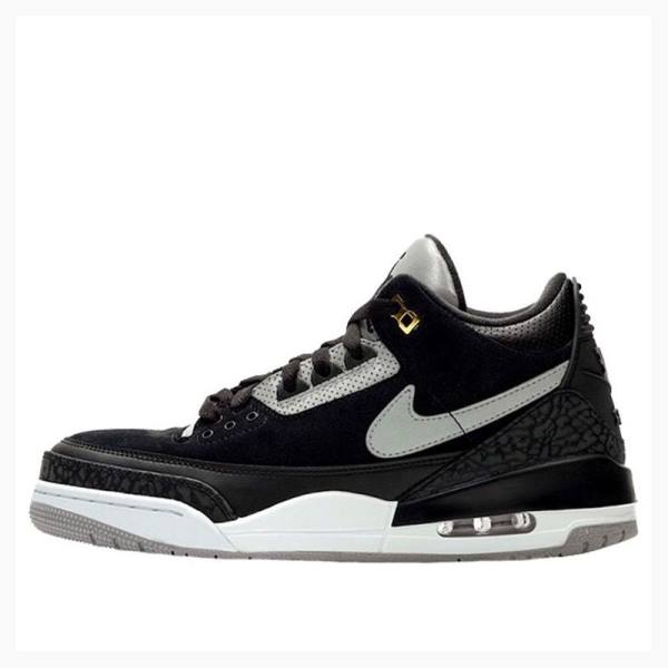 Air Jordan 3 Nike Retro Tinker Cement Zapatillas Baloncesto Hombre Negras | JD-536UC