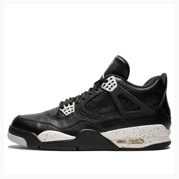 Air Jordan 4 Nike Retro LS Oreo Zapatillas Baloncesto Hombre Negras | JD-749MK