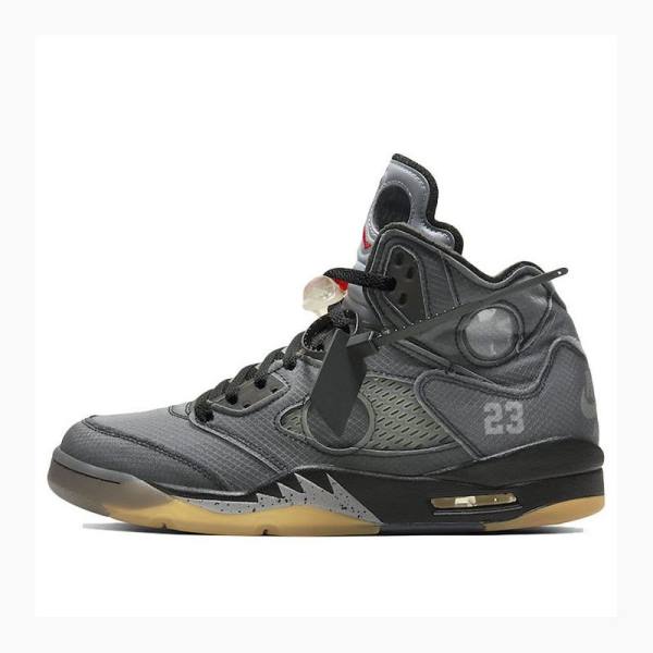 Air Jordan 5 Nike Retro SP Zapatillas Baloncesto Hombre Negras Gris | JD-246BR