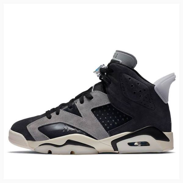 Air Jordan 6 Nike Retro Tech Chrome Zapatillas Baloncesto Mujer Gris Negras | JD-720GR