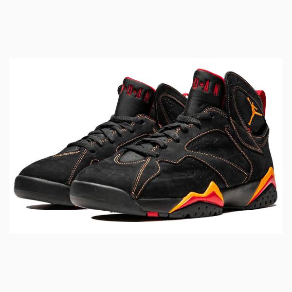 Air Jordan 7 Nike Retro Citrus Zapatillas Baloncesto Hombre Negras Naranjas | JD-067RY