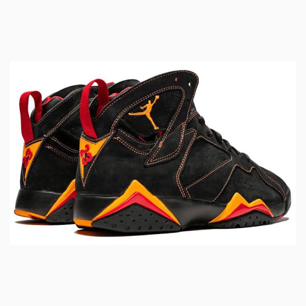 Air Jordan 7 Nike Retro Citrus Zapatillas Baloncesto Hombre Negras Naranjas | JD-067RY