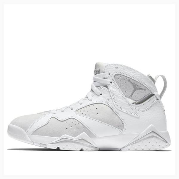 Air Jordan 7 Nike Retro Pure Money Zapatillas Baloncesto Hombre Blancas | JD-526CL