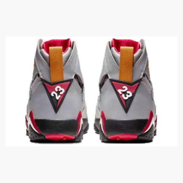 Air Jordan 7 Nike Retro Reflective Cardinal Zapatillas Baloncesto Hombre Plateadas | JD-391RC