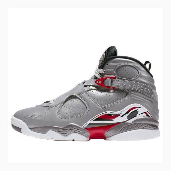 Air Jordan 8 Nike Retro Reflective Bugs Bunny Zapatillas Baloncesto Hombre Plateadas | JD-207AC