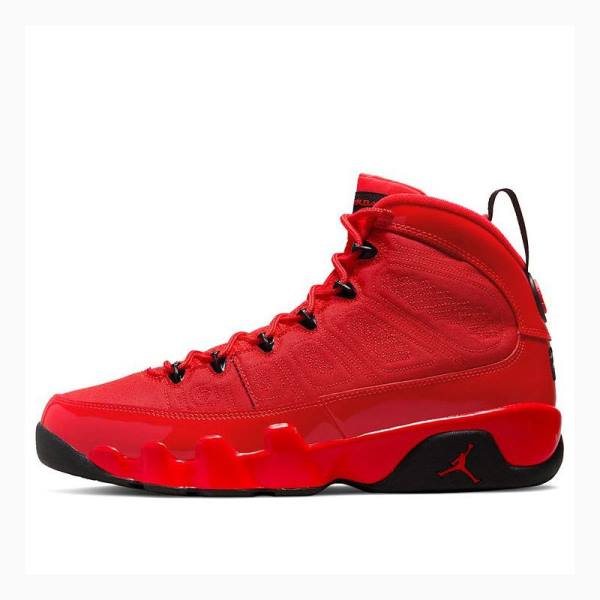 Air Jordan 9 Nike Retro Chile Red Zapatillas Baloncesto Hombre Rojas Negras | JD-487WZ