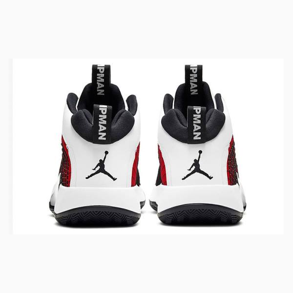 Air Jordan Nike Jumpman 2021 PF Zapatillas Baloncesto Hombre Blancas Rojas Negras | JD-926IS