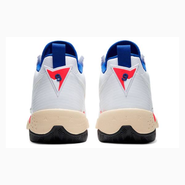 Air Jordan Nike Zoom 92 Ultramarine Zapatillas Baloncesto Mujer Blancas Azules Rojas | JD-874YN